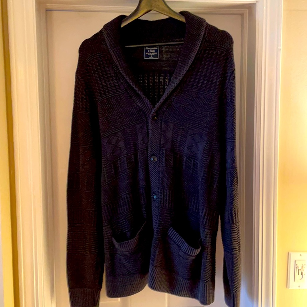 Abercrombie knit Shaw neck sweater